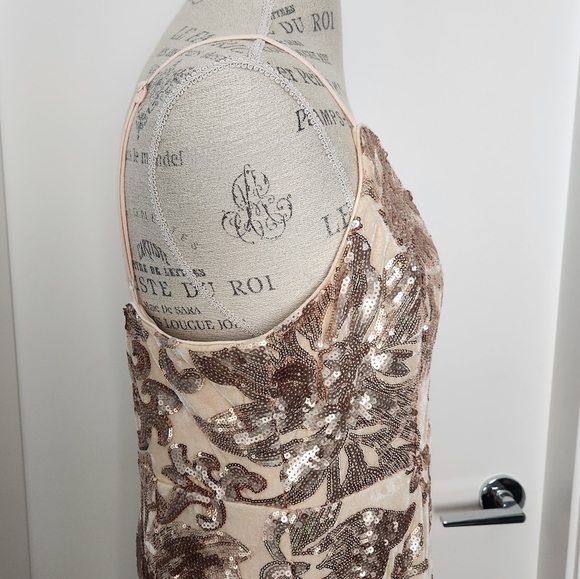 Blush sequin mermaid gown - Picture 9 of 16